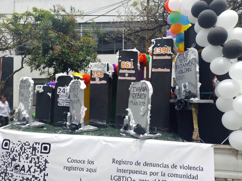 Datakunst bij de Pride in Guatemala