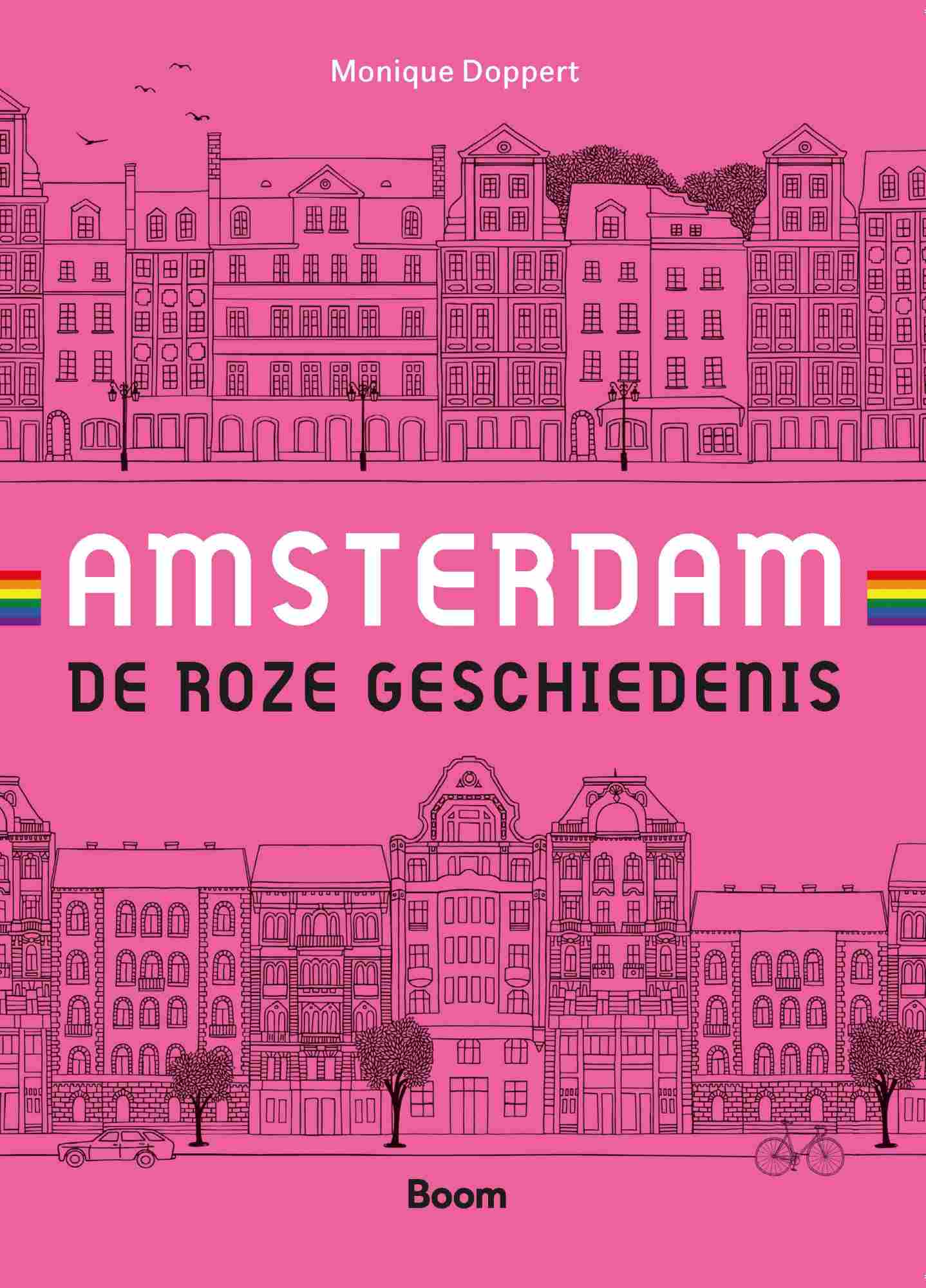 cover van het boek over de LHBTIQ+ geschiedenis van Amsterdam