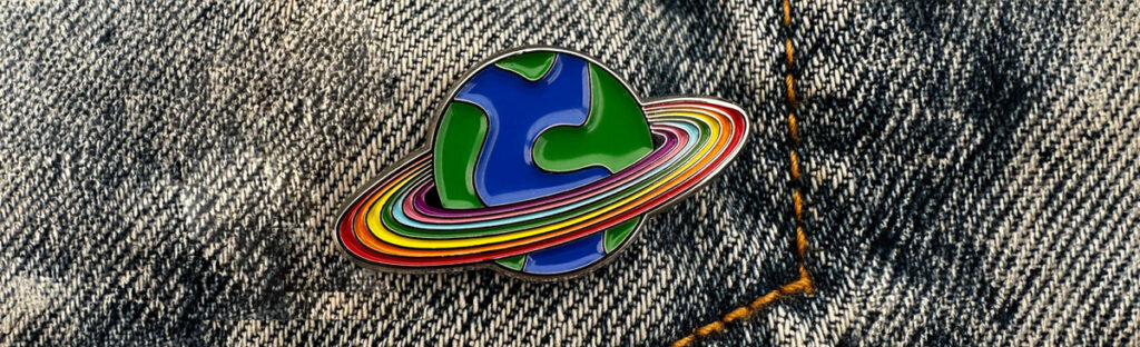 Word donateur en ontvang de unieke pin