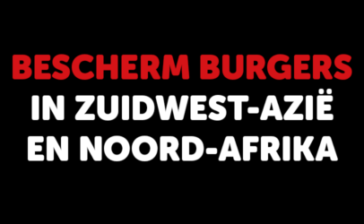 Oproep tot bescherming van burgers in de SWANA-regio